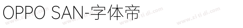 OPPO SAN字体转换